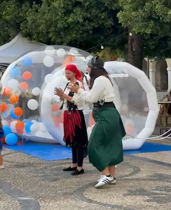 Esfera gigante decorativa para evento